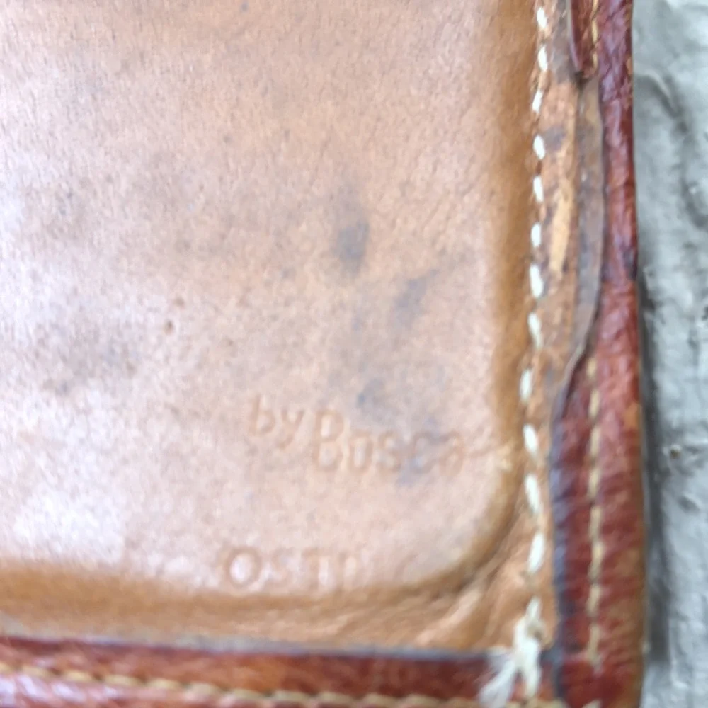 Vintage Bosca ostrich wallet billfold